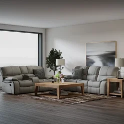 Trilogy Reclining Living Room Set-Gray