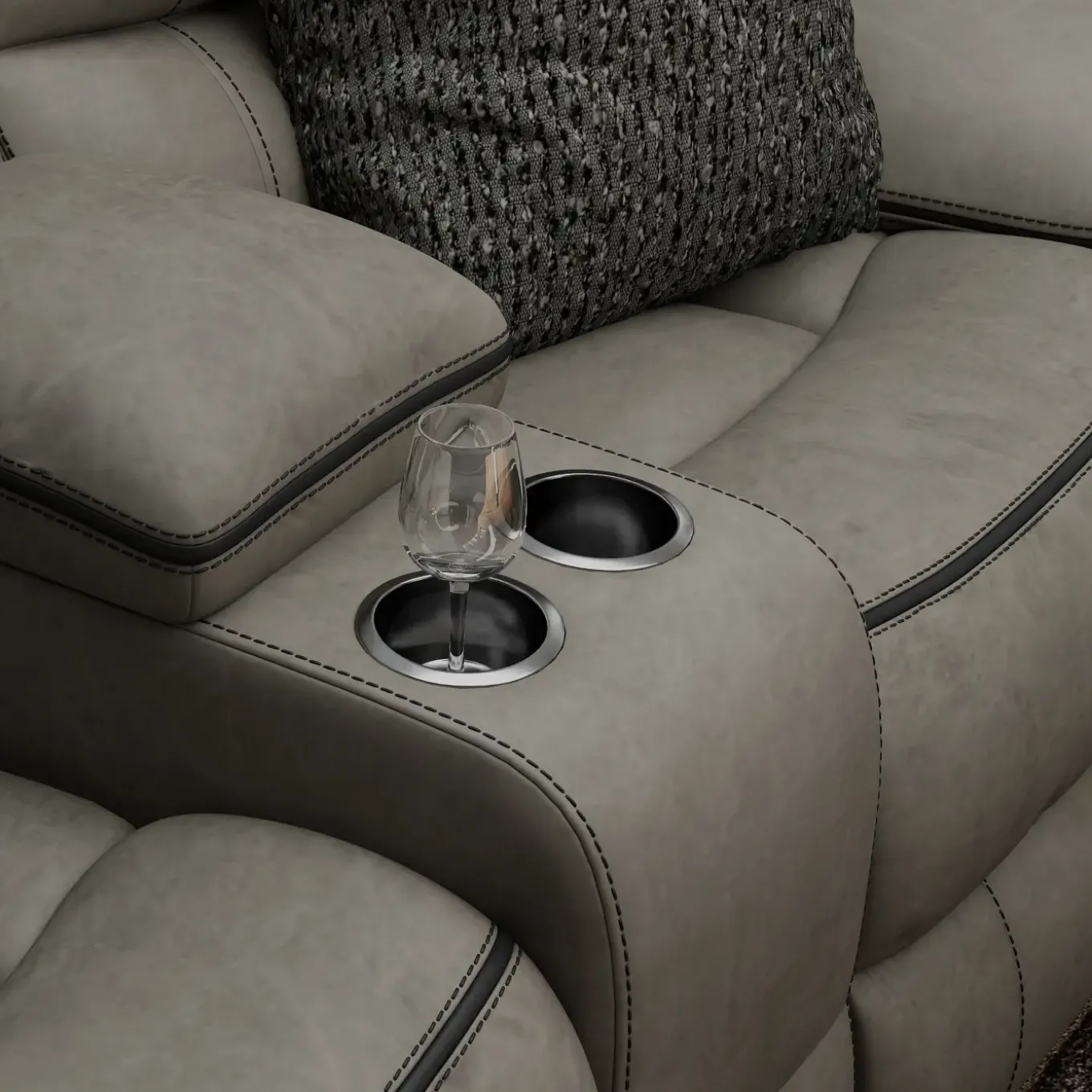 Trilogy Reclining Living Room Set-Gray