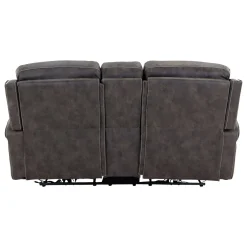 Triplex Power Reclining Console Loveseat
