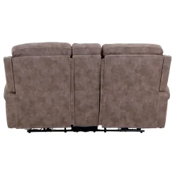 Triplex Power Reclining Console Loveseat