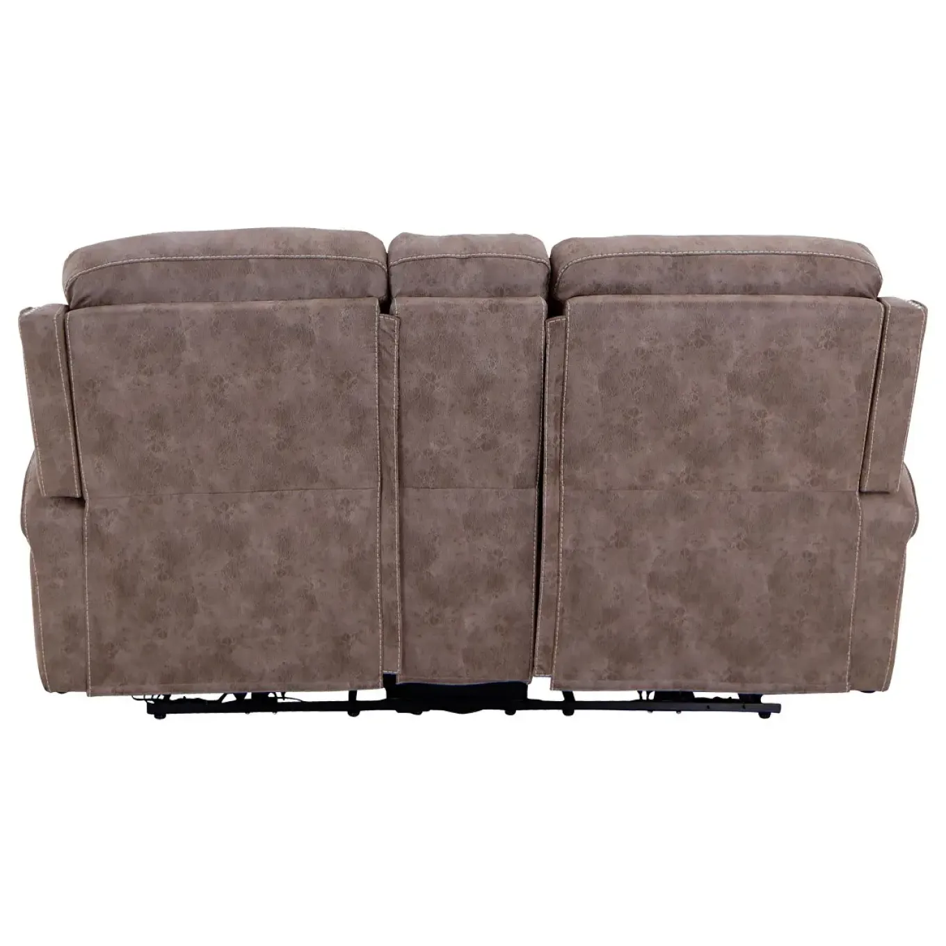 Triplex Power Reclining Console Loveseat