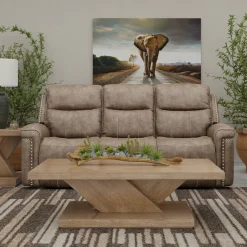 Triplex Power Reclining Living Room Set-Brown