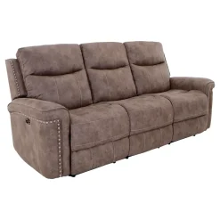 Triplex Power Reclining Living Room Set-Brown