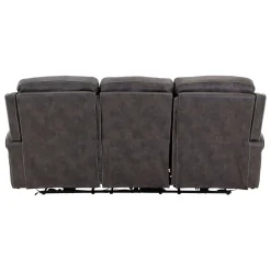 Triplex Power Reclining Living Room Set-Gray
