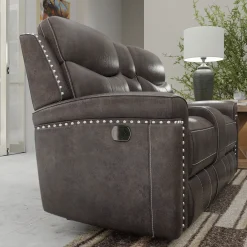 Triplex Reclining Console Loveseat