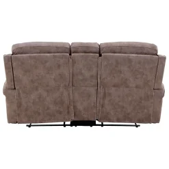 Triplex Reclining Console Loveseat