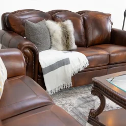 Tuscan Leather Living Room Set