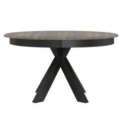 Vibrance Extendable Round Dining Table& 6 Chairs With Custom Finish Options