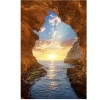 40x60 Grotto Sunset Glass Wall Art