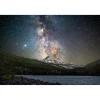 60" x 40" Starry Mountain Glass Wall Art
